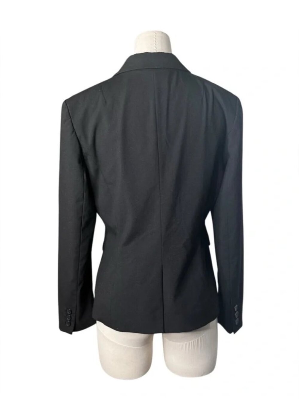 Banana Republic Black Blazer – Petite 8P | One-Button Classic Work Jacket - Picture 4 of 7